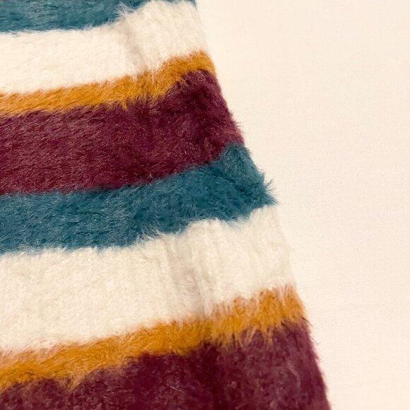 Free People Fig Jam Combo Ciara Fuzzy Mini Skirt Size Small - Picture 16 of 16